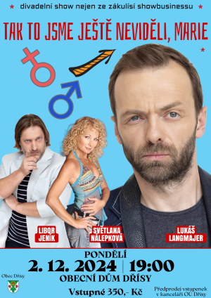 Divadelní show s Lulášem Langmajerem: Unikátní pohled do zákulisí showbusinessu